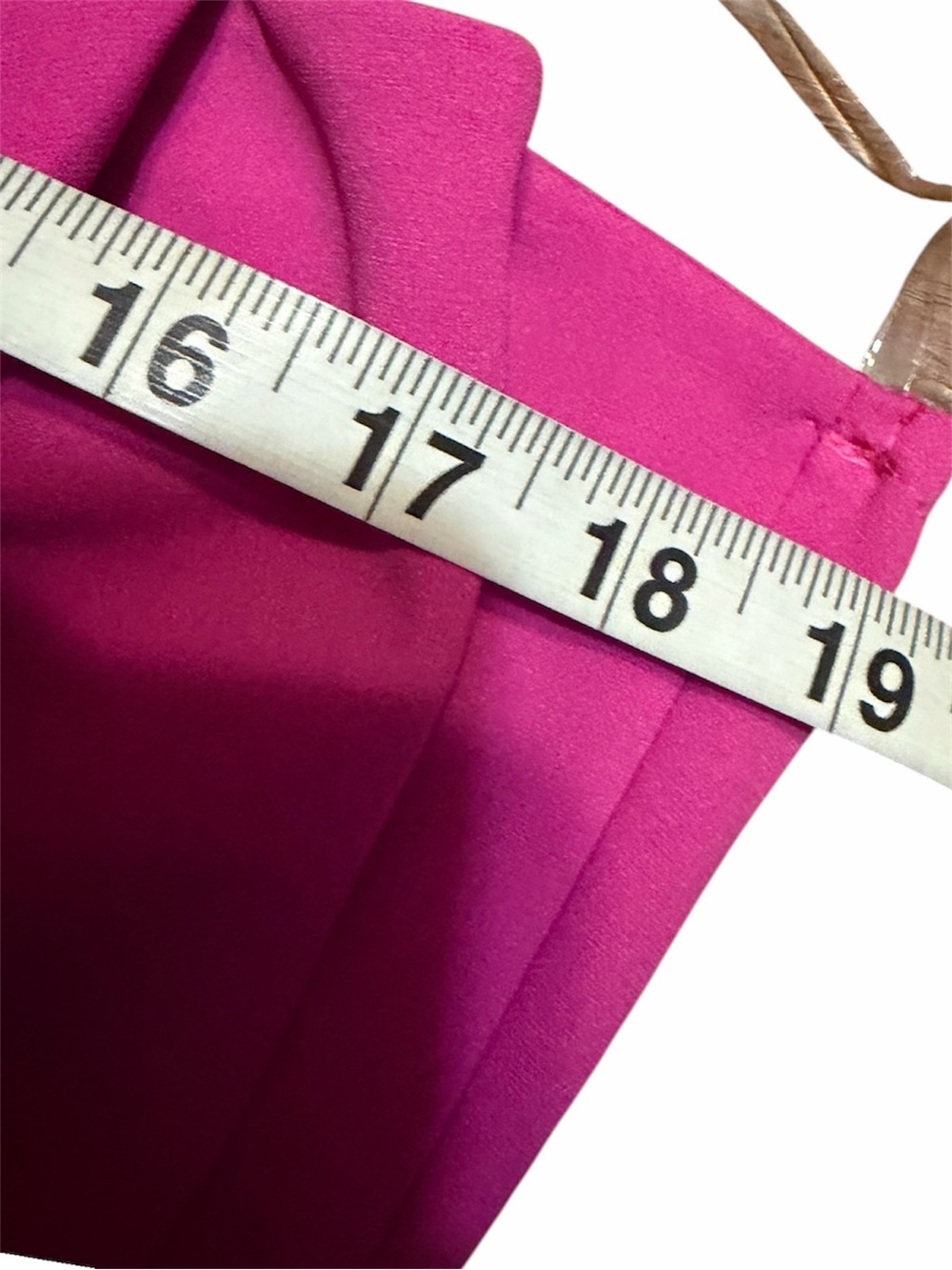 Entro Fuchsia Pink Strapless Pleated Bodice Wide Leg Jumpsuit - Picture 11 of 13